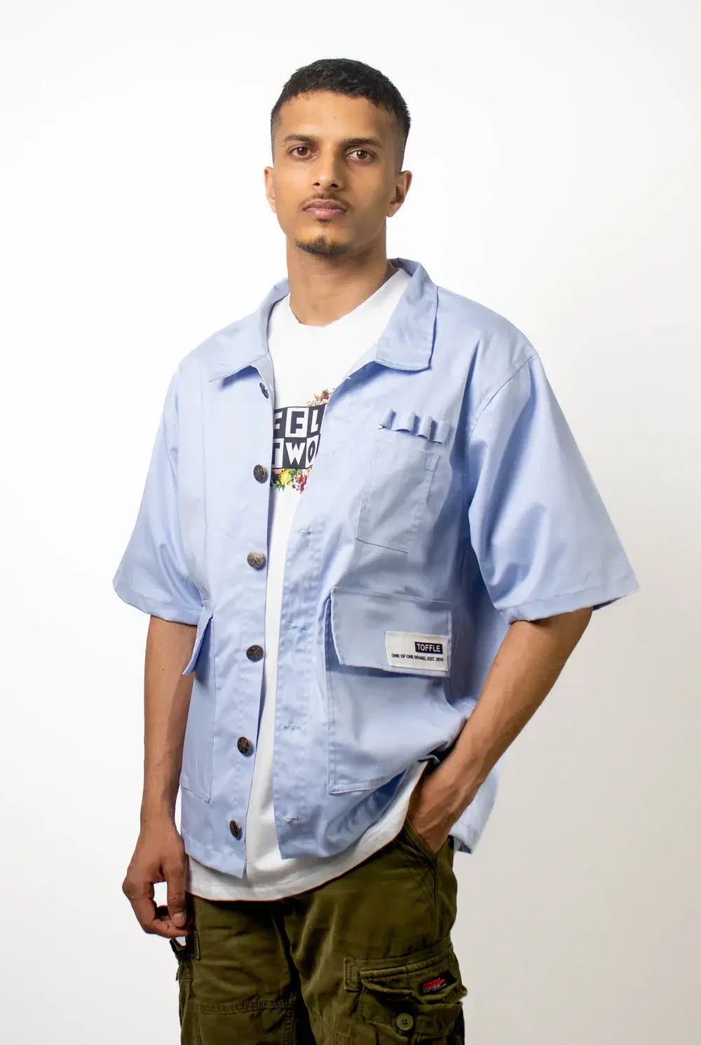Thumbnail preview #2 for Workwear Blue Shirt