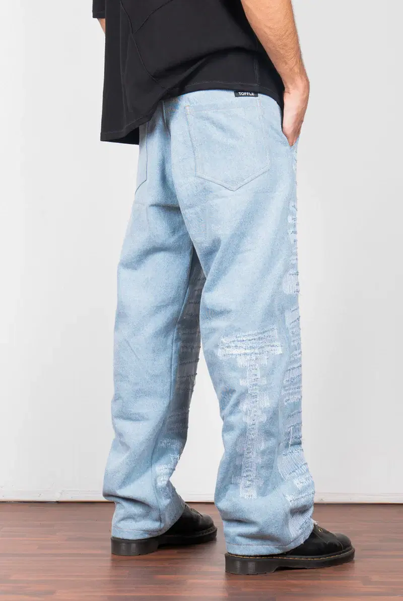 Thumbnail preview #1 for Distressed Blue Denim