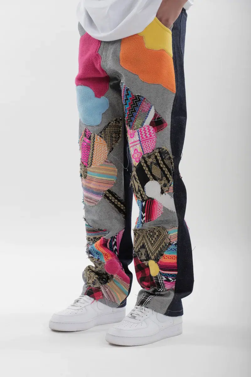 Thumbnail preview #2 for Petals Patchwork Jeans