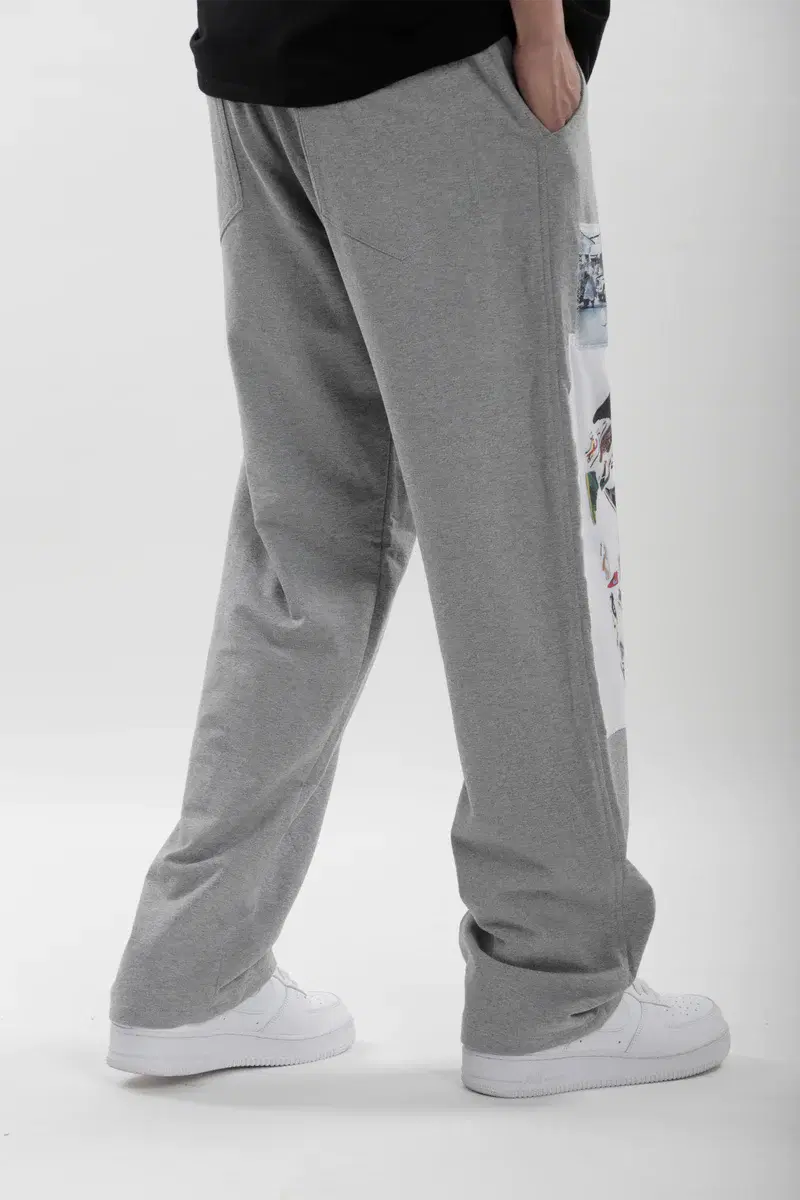 Thumbnail preview #1 for Grey Patchwork Jogger