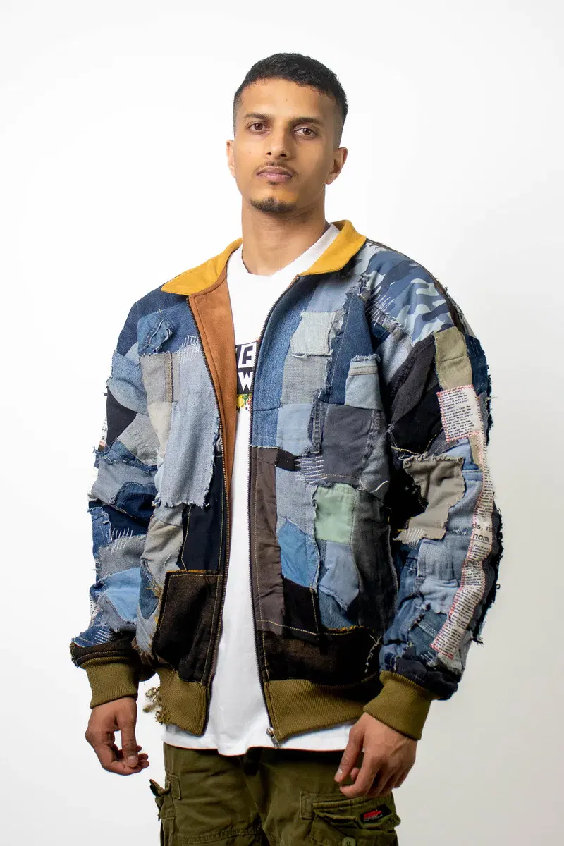 Thumbnail preview #2 for Denim Upcycled Jacket