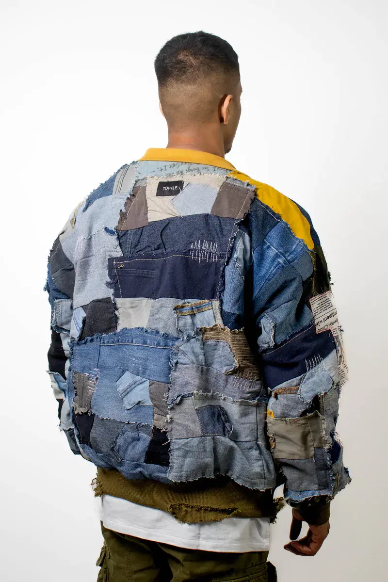 Thumbnail preview #1 for Denim Upcycled Jacket