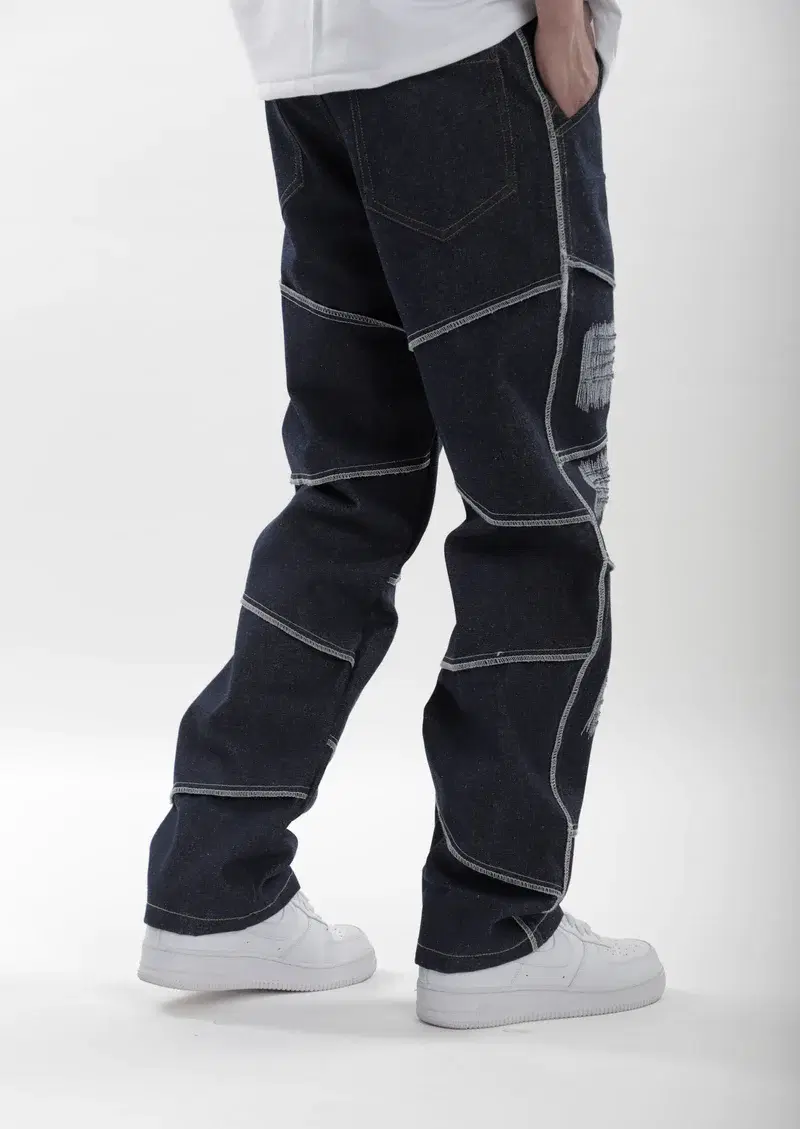 Thumbnail preview #4 for Scratched Denim Jeans