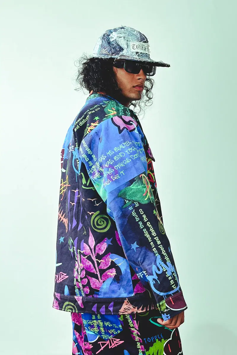 Thumbnail preview #1 for Graffiti Black Jacket